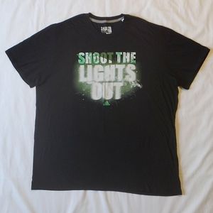 Adidas Black Shoot The Lights Out Graphic Tee 2XL